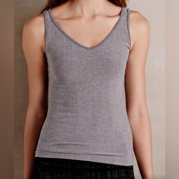 Eloise Anthropologie Grey Seamless Tank - NWOT - Size M - Picture 1 of 7